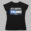 Auto Workers For Trump 2024 Detroit Shirt