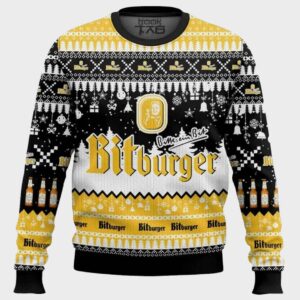 Bitburger German Beer Ugly Sweater