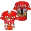 Chiefs Kelce Andy Reid Mahomes Baseball Jersey