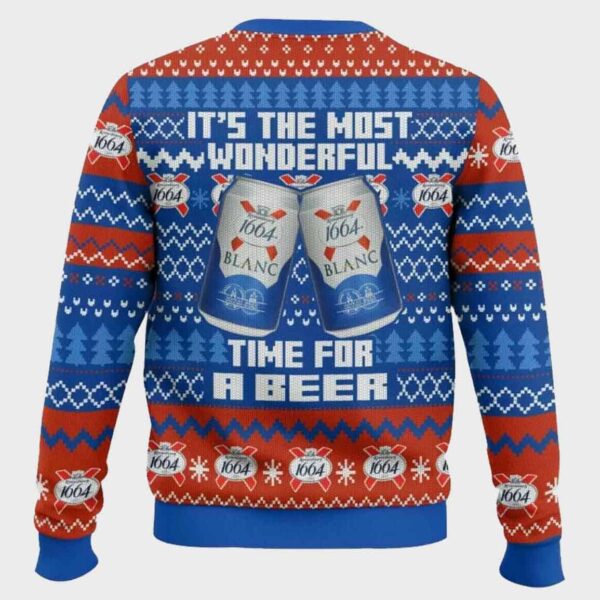 Kronenbourg 1664 UK Beer Ugly Sweater 1