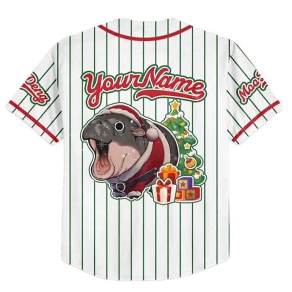 Moo Deng Christmas Personalized Baseball Jersey