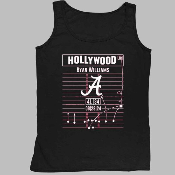 Ryan Williams Hollywood Ending Play Diagram Alabama Crimson Tide Football Shirt 4