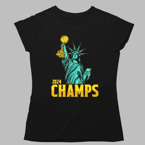 Statue Of Liberty New York Liberty 2024 WNBA Champs Shirt