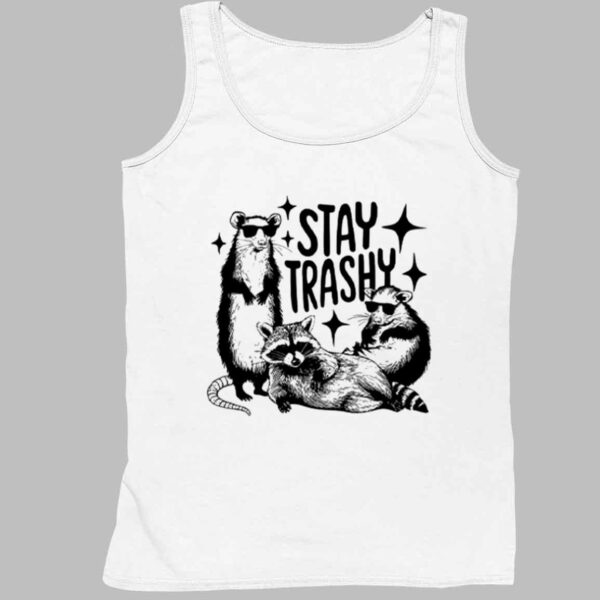 Stay Trashy Raccoon Opossum Shirt 4