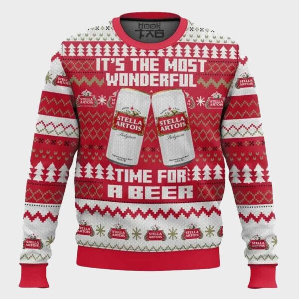 Stella Artois UK Beer Ugly Sweater