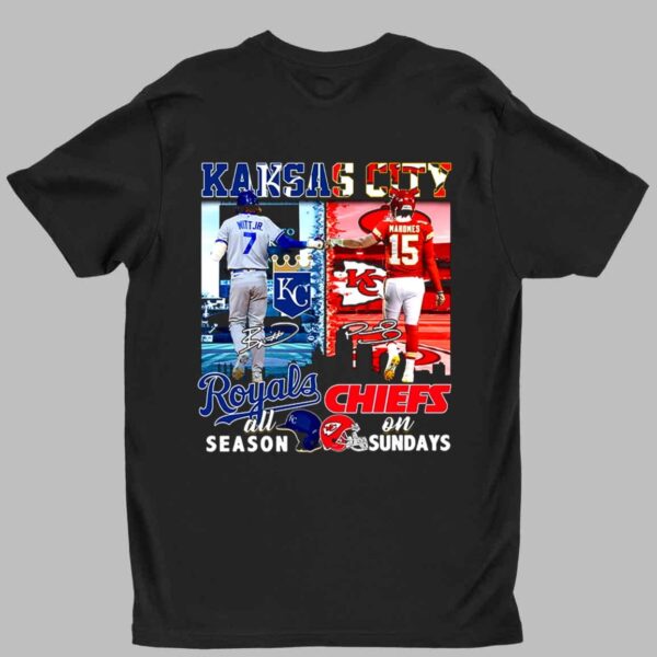 Witt Jr Mahomes Royals All Season Chiefs On Sundays Shirt