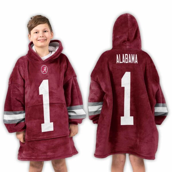 1 Alabama Football Unisex Blanket Hoodie 3