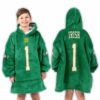 1 Notre Dame Football Unisex Blanket Hoodie 3