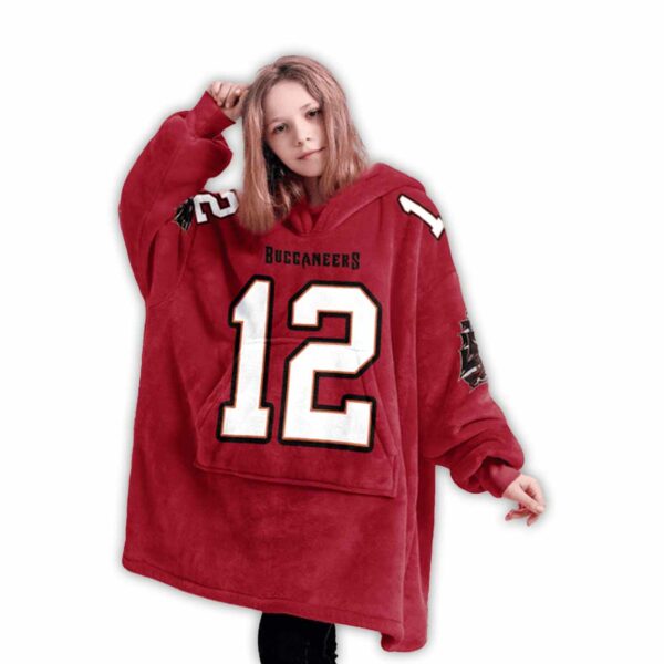 12 Tampa Bay Football Unisex Blanket Hoodie 3