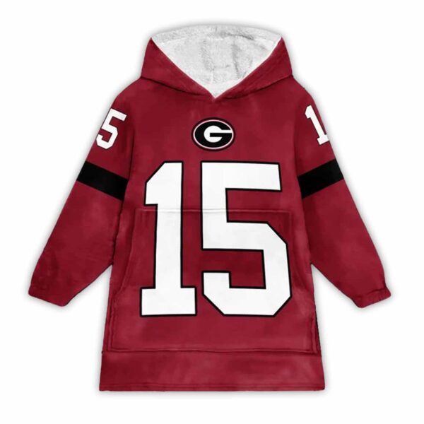 15 Georgia Football Unisex Blanket Hoodie 1 1