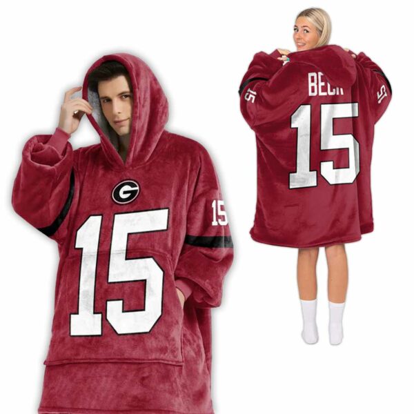 15 Georgia Football Unisex Blanket Hoodie 2 1