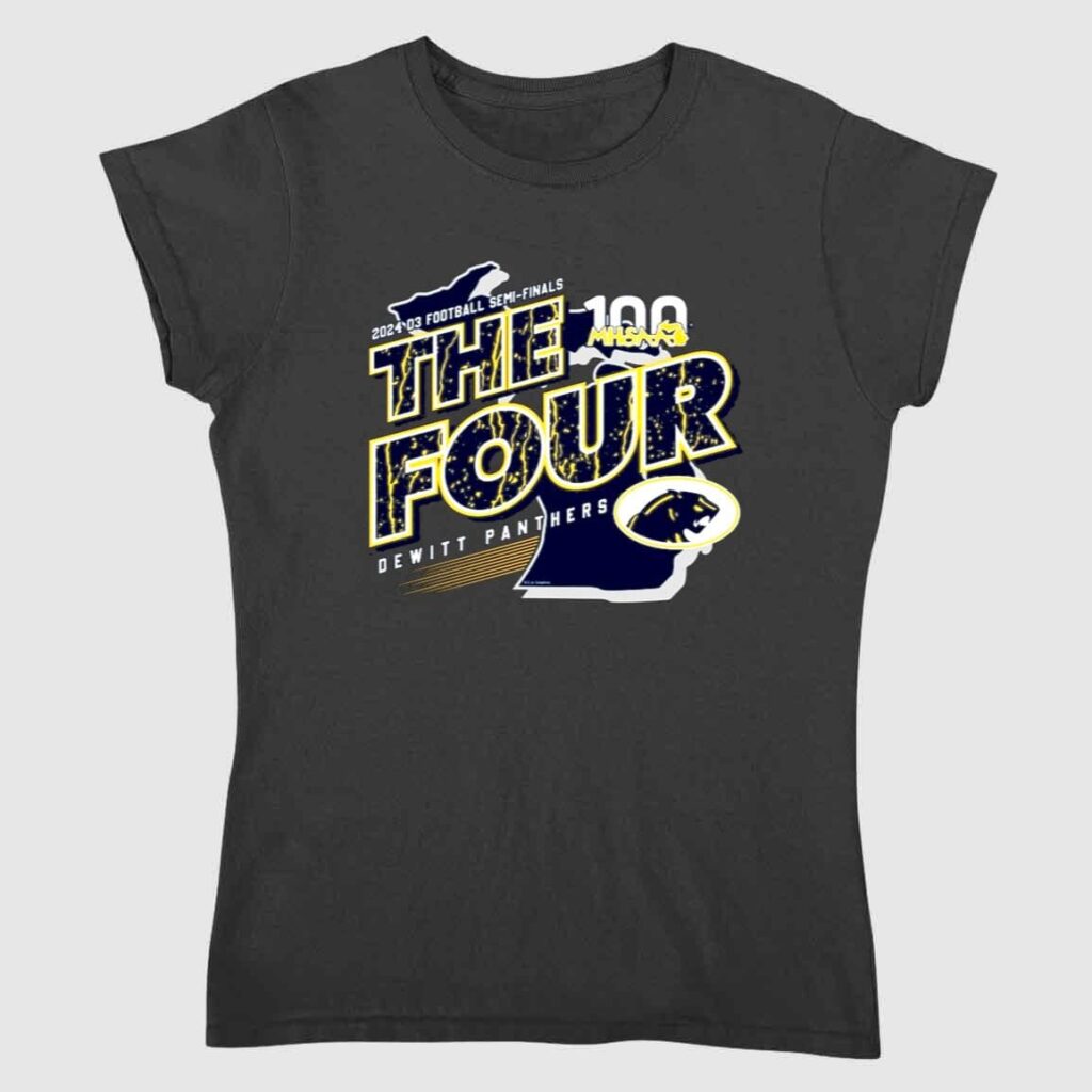 2024 MHSAA Football D3 The Four DeWitt Panthers Shirt