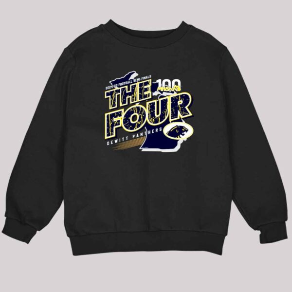 2024 MHSAA Football D3 The Four DeWitt Panthers Shirt 3