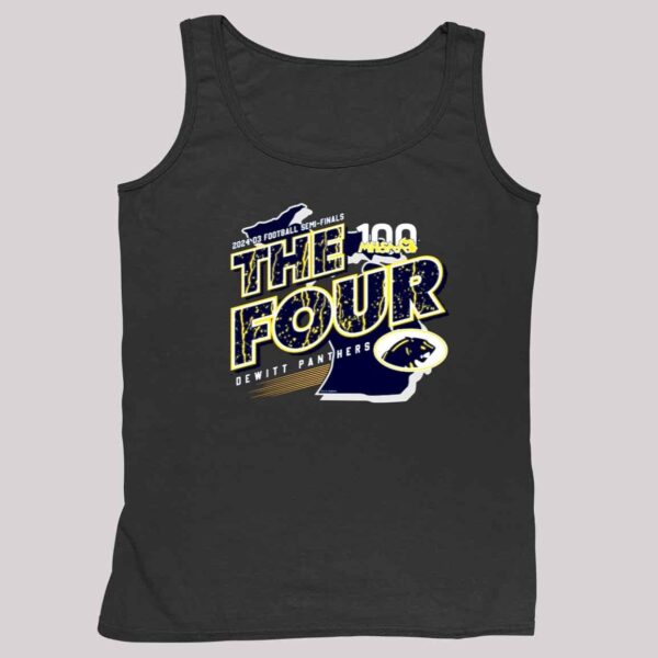 2024 MHSAA Football D3 The Four DeWitt Panthers Shirt 4