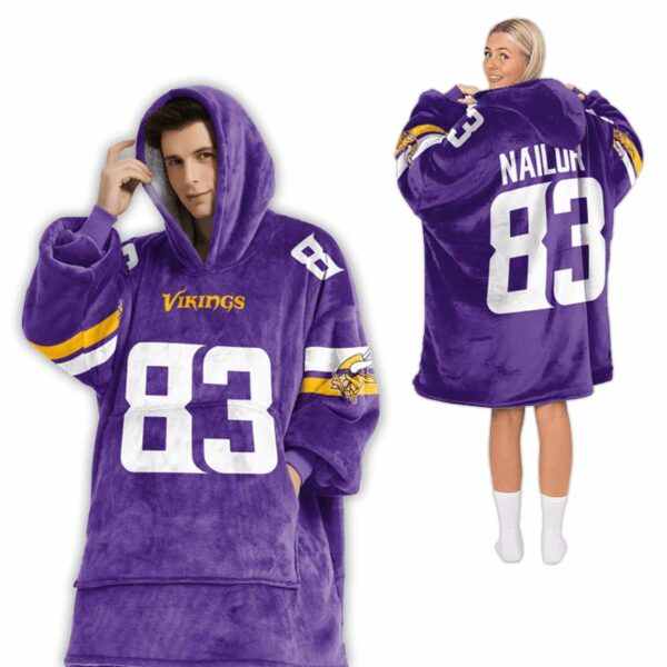 83 Minnesota Football Unisex Blanket Hoodie 2