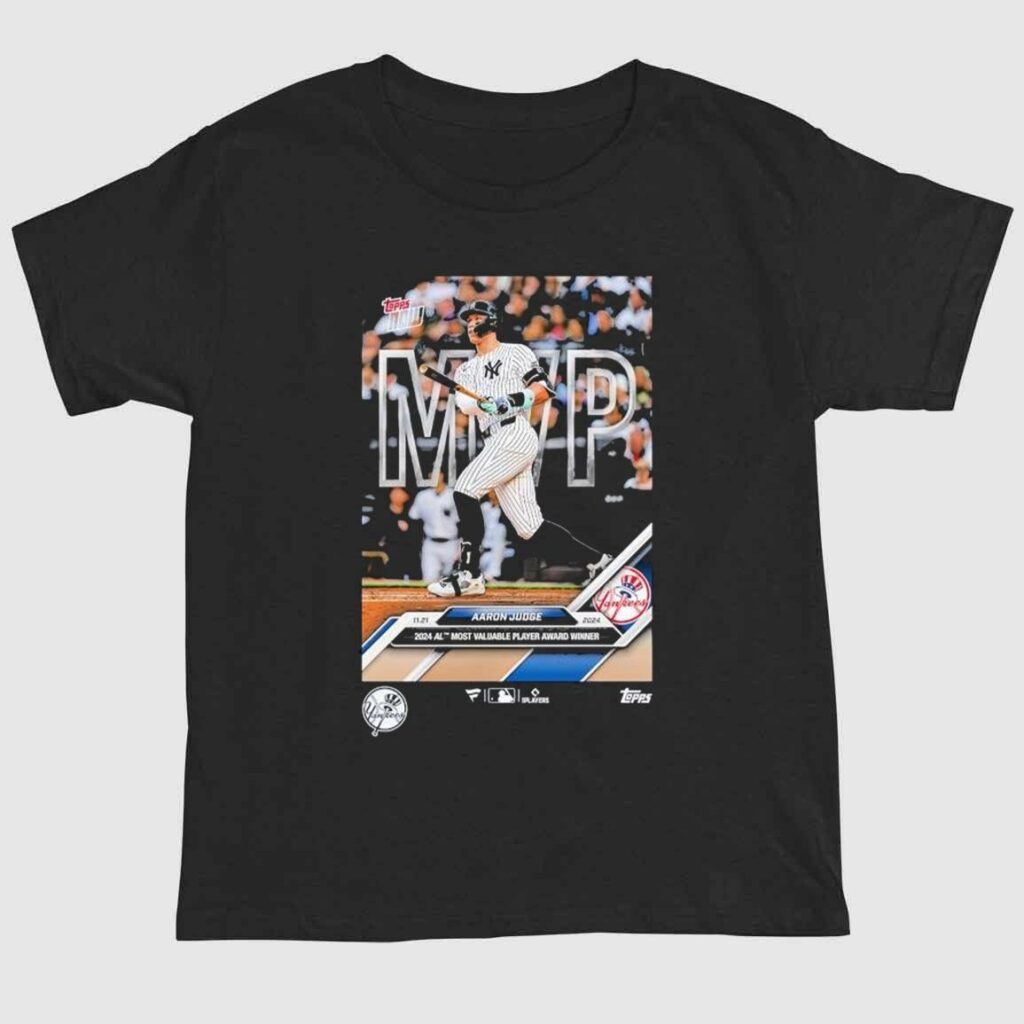 Aaron Judge New York Yankees Topps NOW® Navy 2024 American League MVP Shirt