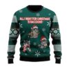 All I Want For Chrismas Is Raccoon Ugly Chrismas Sweater