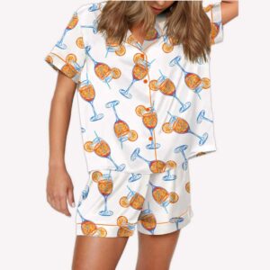 Aperol Spritz Trio Watercolor Pajama Set 1