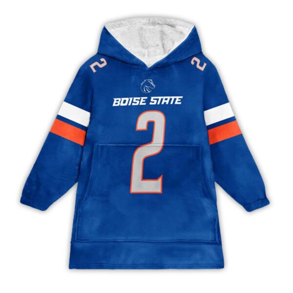 Ashton Jeanty Boise State Football Unisex Blanket Hoodie 1