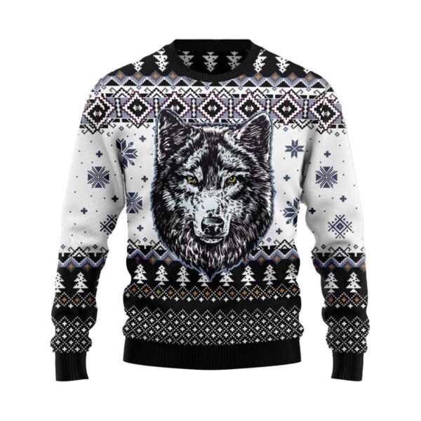 Awesome Wolf Ugly Christmas Sweater