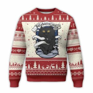 Black Cat Jolakotturinn Ugly Christmas Sweater