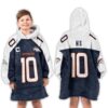 Bo Nix Denver Broncos Football Unisex Blanket Hoodie 3