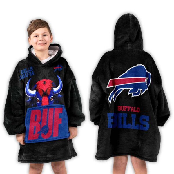 Buffalo Bills Football Unisex Blanket Hoodie 3