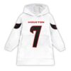 C J Stroud Houston Football Unisex Blanket Hoodie 1