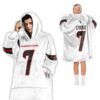 C J Stroud Houston Football Unisex Blanket Hoodie 2