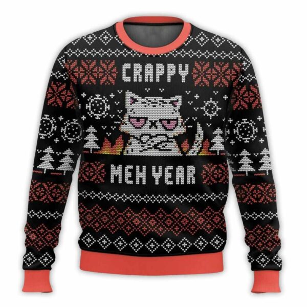 CRAPPY MEH YEAR Ugly Christmas Sweater 1