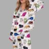 Cat Lovers Satin Pajama Set 2