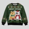 Cat Meowy Catmas Ugly Christmas Sweater