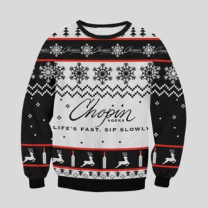 Chopin vodka Ugly Chrismas Sweater