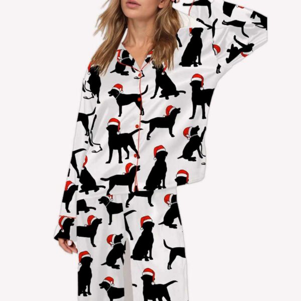 Christmas Black Labrador Pajama Set 1