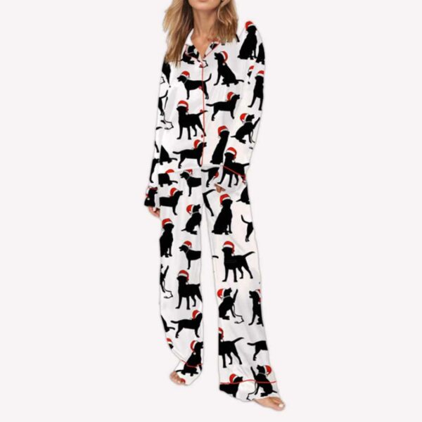 Christmas Black Labrador Pajama Set 2