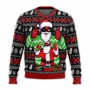 Christmas Deadpool Marvel Ugly Christmas Sweater 1