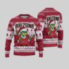 Christmas Grnch Santa Diamondbacks Ugly Sweater 2024