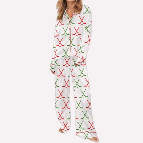 Christmas Ice Hockey Pajama Set 2