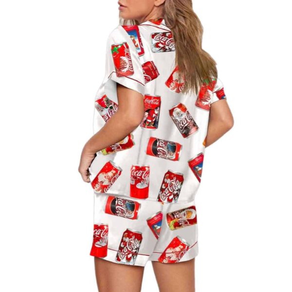 Christmas Santa Drinking Coca Cola Pajama Set