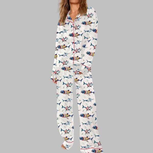 Christmas Shark Pajama Set 1