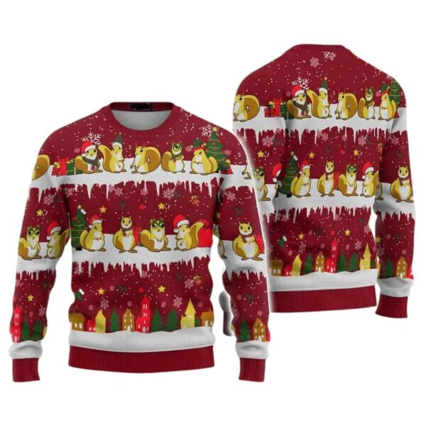 Christmas Squirrel Ugly Christmas Sweater