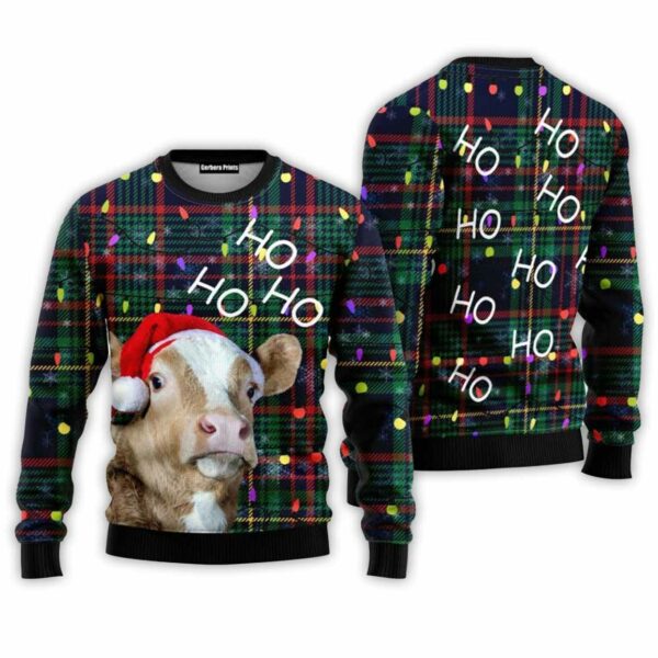 Cow Ho Ho Ho Ugly Christmas Sweater