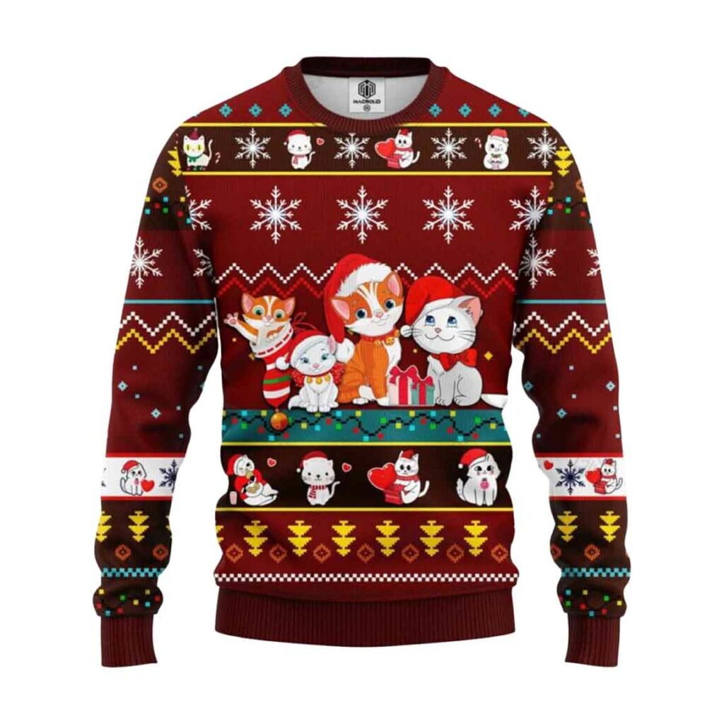 Cute Noel Cat Ugly Christmas Sweater