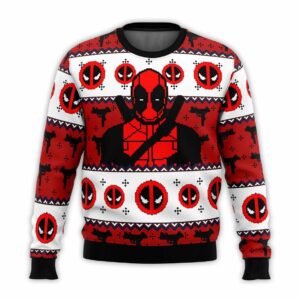 Deadpool Guy Ugly Christmas Sweater