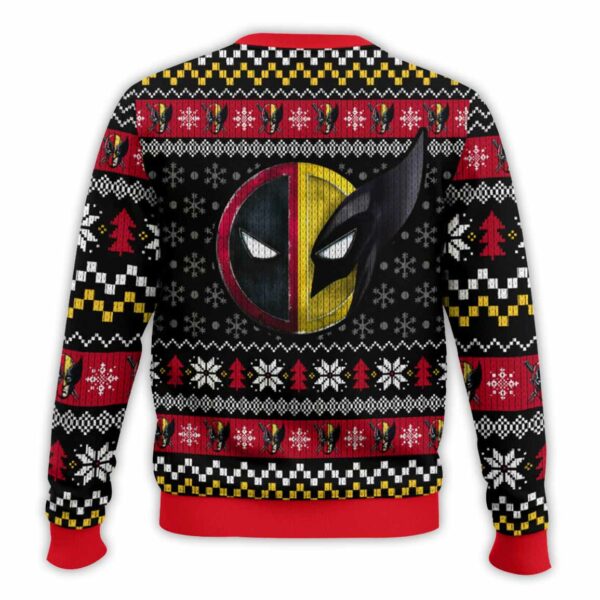 Deadpool X Wolverine Ugly Christmas Sweater 2