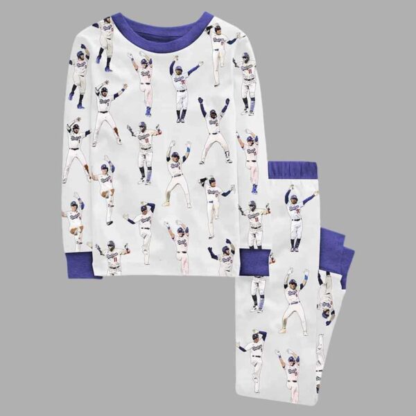 Dodgers Baseball Team Pajama Set 1