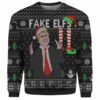 Donald Trump Fake Elf Ugly Christmas Sweater 1