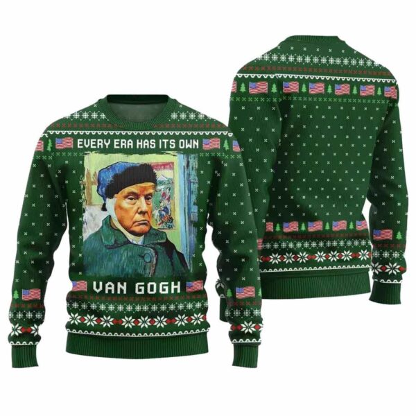 Donald Trump Van Gogh Ugly Christmas Sweater 3