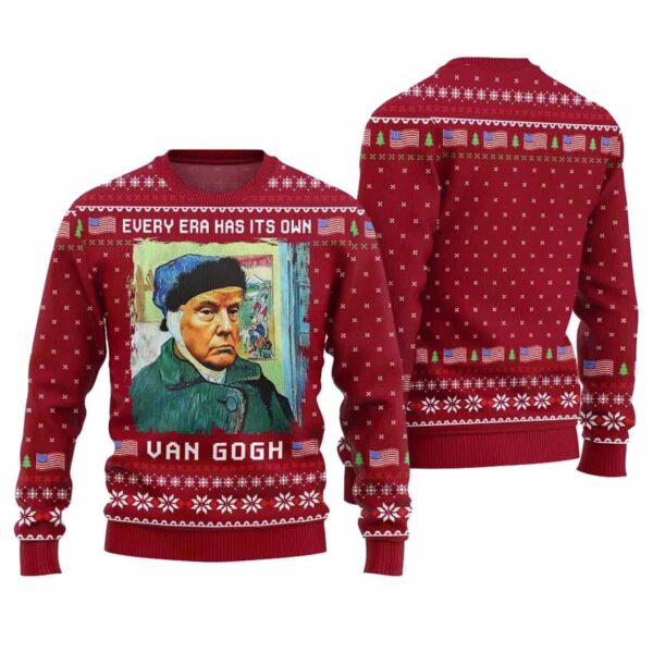 Donald Trump Van Gogh Ugly Christmas Sweater 4