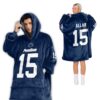 Drew Allar Penn State Football Unisex Blanket Hoodie 2